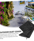 Outdoor Furniture Cover For Patio And Garden Weatherproof Dustproof And Windproof With Buckles Heavy Duty Oxford Fabric covering chair