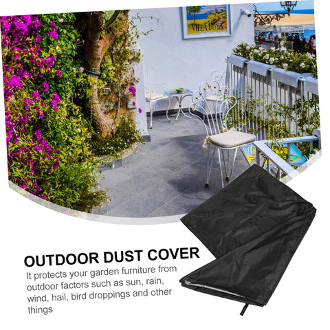 Outdoor Furniture Cover For Patio And Garden Weatherproof Dustproof And Windproof With Buckles Heavy Duty Oxford Fabric covering chair