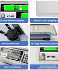 Heavy Duty Industrial Counting Scale With 30kg Capacity And 0.5g Precision For Coins And Parts Rock Solid Pro Grade Digital Scale features components like LCD display, stainless steel pan, non-slip feet, and ABS body.