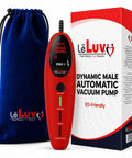 Heavy Duty LCD Electric Vacuum Pump Controller With 10 Pulse Modes And Digital Smart Presets with blue pouch and packaging.