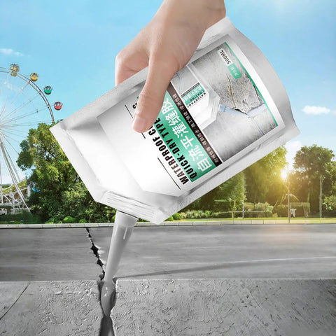 Ultra Tough Fast Dry Crack Sealant And Concrete Bonding Agent For Walls And Floors 500ml Repair Glue applied to concrete