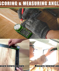 Super Solid Two In One Digital Angle Finder Protractor And Miter Saw Gauge for scoring and measuring angles accurately.