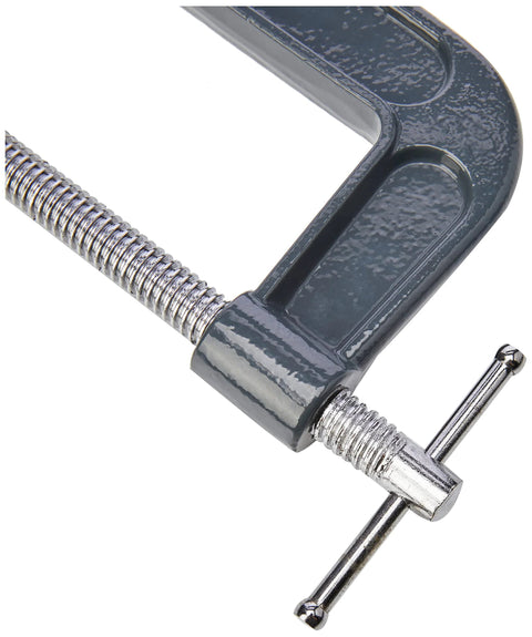 6 Inch Heavy Duty G Clamp Pro Craft Malleable Cast Iron Clamp With Silver Plated Threads For Smooth Action Ideal For Display Or Workshop Use
