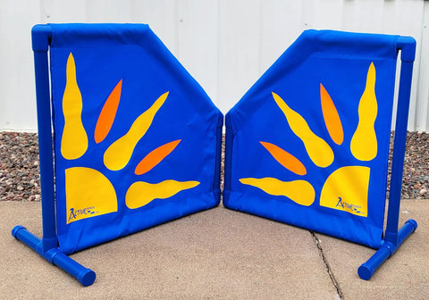 Free Standing Starburst Wings Dog Agility Training Indoor Outdoor Lightweight High Grade PVC Durable Obstacle Equipment