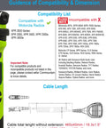 Compatibility guide showing Speaker Microphone For Motorola XPR 3300 And XPR 3500 Series Radios With Noise Reduction