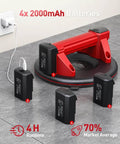 Cordless Vacuum Lifter For Glass And Tile With 21 Cm NBR Base 440 Lbs Max Load Heavy Duty Electric Suction Cups with batteries