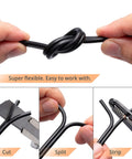 16 Gauge 2 Conductor Low Voltage Landscape Wire 100 Feet Pure Copper Outdoor Direct Burial Cable showing flexibility and ease of use.
