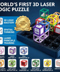 Laser Maze Reasoning Game For Kids Aged 8 To 13, Totally Hands On STEM Toy With Optics, Mirrors And Light Paths, Build Refraction Skills And Boost Spatial Imagination, Classic Edition For Curious Boys, 3D laser puzzle set