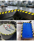 Heavy Duty U Channel Edge Corner Guard 197 Inch Yellow Black Self Adhesive NBR Foam Safety Tape on sharp corners and surfaces.