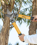 Bypass Garden Loppers For Pruning, 16 Inch Shears With SK5 High Carbon Steel Blades cutting tree branch