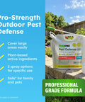 Peppermint Oil Pest Defense Pro Outdoor Bug Spray And Mosquito Repellent displayed with sprayer wand outdoors