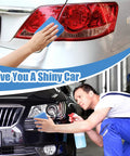 Blue 32 Pack Microfiber Applicator Pads For Car Detailing Soft Foam Buffing Sponges Pro Grade Ideal For Wax Ceramic Coating Polish Reusable Washable Car Care Tools, hand applying on car taillight