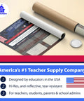Eight Poster Set Covering 27 Amendments To The US Constitution With Bill Of Rights Included For Classrooms And Teachers, 12 By 18 Inch Posters Made In USA Social Studies Learning Tools shown with packaging
