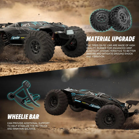 Off Road 1 To 10 Scale RC Car Reaches 68 Km Per Hour Fast Brushless Electric RTR Monster Truck With Material Upgrade And Wheelie Bar