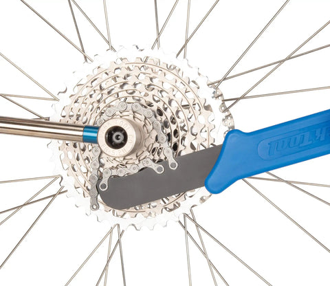 Pinion Pickup Tool For Bike Cassettes Seven To Twelve Speed Road And Mountain Bikes Lock Ring Remover Included Compatible Tool in Use