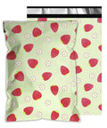 Strawberry Print 12x15.5 Inch Poly Mailers Pack Of 50 Self Sealing Waterproof And Tear Resistant Shipping Bags