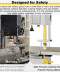 Vertical Band Saw Guard Aluminum Alloy No Drilling Required Universal Safety Shield for small and medium saws on wood