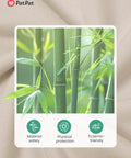 Bamboo Viscose Baby Sleep Sack 0.5 TOG Beige for 0-6 Months image with bamboo plant, safety, protection, and eczema-friendly icons
