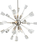 Stardust Sputnik Pendant Light with Crystal Beams satin nickel black core modern 25.88 inch includes stem options
