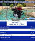 Ditch The Freezing Shower Head And Grab This Smooth Running Hot Water Recirculating Pump Compatible With Grundfos Up15-10Su7P-Tlc 115V 1 25 Hp 3 4 Inch IP44 Quick Hookup shown on a poolside.