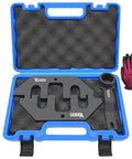 3 Piece Camshaft Holding And Crankshaft Positioning Tool Set For Ford F150 Mustang 5.0 Coyote V8 Engine 2018 To 2023 Gen 3 in open case