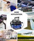 Drain And Sewer Inspection Camera With 100 Ft Cable 4 Point 3 Inch LCD Display IP68 Waterproof Borescope applications shown