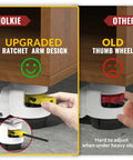 Comparison of Leveling Casters With Ratchet Handle Design vs Old Thumb Wheel for Heavy Duty Industrial Use by TD60