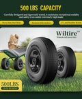 Two Pack 10 Inch Solid Run Flat Tire And Heavy Duty Wheel Set Compatible With Hand Trucks And Wheelbarrows, green hand truck with heavy load