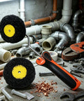 Easy Peasy Corner Painting Roller Designed For Crisp Lines Inside And Outside Corners. Durable handle and dual rollers for efficient drywall edging.