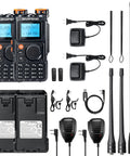 Tri Band Ham Radio 5W Two Way Kit With 2600mAh Type C Battery UHF VHF NOAA FM Airband 1.25M Receiver Speaker Mic Programming Cable Chirp Compatible Dual Pack For Field Ops And Weekend Adventures layout