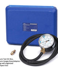 MEASUREMAN natural gas or LP gas manifold pressure test kit with 40-inch hose and gauge in blue case