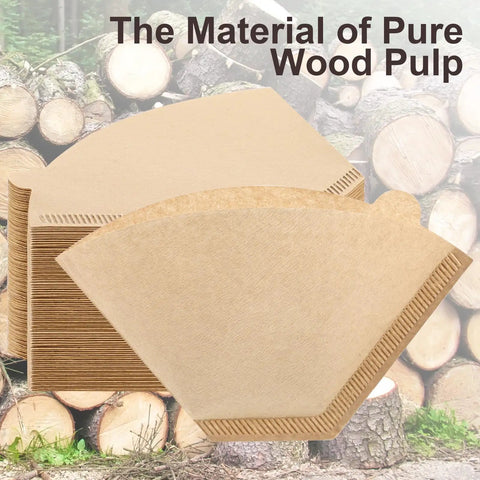 200 Count Unbleached Cone Coffee Filters For Drip And Pour Over, Disposable Cone Paper Filters Fits 2 To 6 Cup Coffee Makers, Easy Cleanup, Smooth Brew And Consistent Flavor