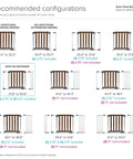 Auto Close Modern Pressure Mounted Baby Gate For Stairs, Hallways And Doors configurations with width options and extensions