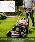 Five Sixteenth Inch Trailer Hitch Coupler Pins With Steel Quick Release Ring Five Pack One And Three Quarters Inch Long D Shape Pins Lock Prevents Loss in packaging next to lawn mower