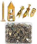 Heavy Duty Self Drilling Drywall Anchors And Screws Kit With 180 Pieces In One Case 90 Anchors And 90 Screws 0.47 X 1.18 Inch Hollow Wall Fasteners For Picture Frames Shelves And Wall Decor, assorted zinc anchors and screws in case