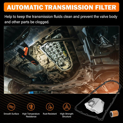 CVT Transmission Filter Kit With Oil Cooler Filter And Pan Gasket Direct Fit Easy Install For Nissan Altima Rogue Sentra