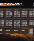 Chart showing models compatible with Heavy Duty Dryer Heating Element Kit Replacement for Multiple Models 503978 964p3.