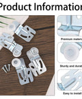 Eight-Piece Sliding Closet Door Roller Hardware Kit With Top Hung Bypass Upper Mount Track Wheels for Wardrobe and Kitchen Doors.