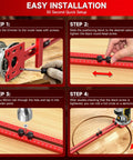 Bulletproof Adjustable Router Circle Cutting Jig For Compact Shop Setups Smooth Arc Routing step-by-step setup instructions.