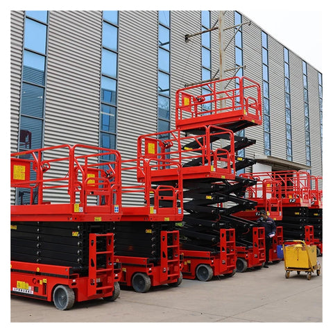 Built Like A Tank Battery Powered Vertical Mast Lift With Heavy Duty Steel And Smart Overload Guards For Smooth Walking Scissor Work At Top Shelf Heights