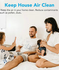 Family enjoying clean air at home using 16x20x1 Air Filter For AC HVAC Furnace Systems, Machine Washable And Dryer Friendly
