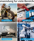 Applications showing a motorbike, control box, living room, and robot arm for 320 Piece Non Insulated Ring Fork U Type Female Terminal Kit