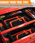 100 Pack Toolbox Organizer Trays And Drawer Dividers Set In 5 Sizes For Garage Home And Office Storage Black Plastic Bins For Tools