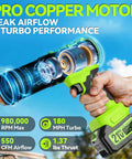 Cordless Leaf Blower With Battery And Charger, 2-Pack 20V Batteries Included, Turbo 180 MPH Airflow, handheld view