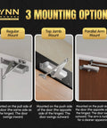 Medium Duty Automatic Door Closer In Dark Bronze With Beefy Cast Aluminum Body; regular, top jamb, parallel mounts shown