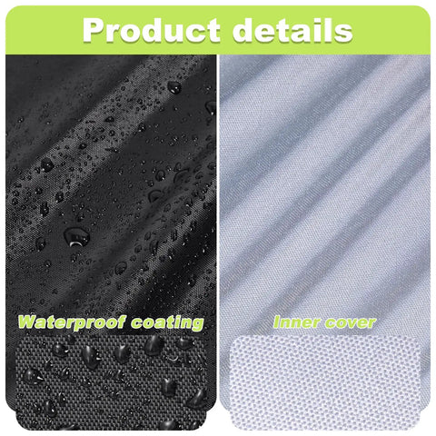 Waterproof Outdoor Stackable Chair Cover For Patio Chairs 210D Heavy Duty Fabric With All Weather Protection detail view