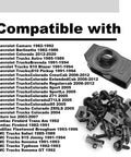 Heavy Duty M8-1.25 Body Bolts and Extruded U Nut Kit compatible with GM vehicles and various Chevy models