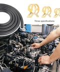 Durable Quarter Inch Fuel Line Hose Upgrade With 300 PSI Rating And 20 Clamps 10 Foot Universal Kit in engine installation scene