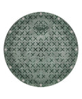 Top view of Heavy Duty Sewage Basin Cover For 24 Inch Basins, 28 Inch Diameter, 26.5 Inch Bolt Circle, Green, Gas And Radon Tight Seal