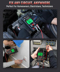 Electrician using Three In One Multimeter And Cable Tracer Kit With Auto Ranging Digital Multimeter True RMS 4000 Counts